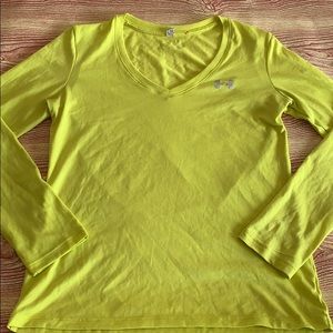Under Amour Neon Yellow Long Sleeves T-shirt